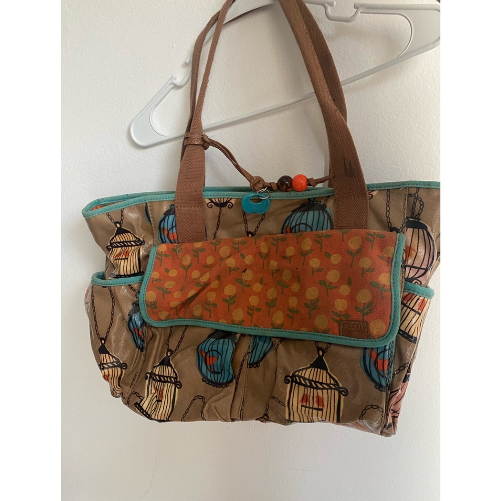 Fossil Key Per Large Tote Birdcage Diaper Bag and wallet